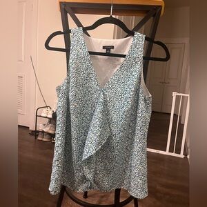 Ann Taylor Blue & Green Speckled Top
